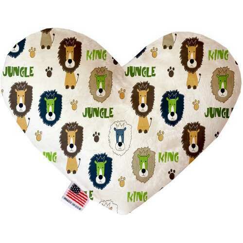King of the Jungle 6 Inch Heart Dog Toy