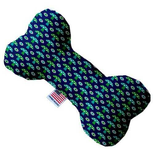 Blue Mushrooms 6 inch Bone Dog Toy