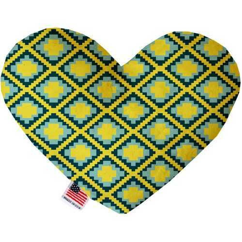 Yellow Southwest 6 inch Heart Dog Toy