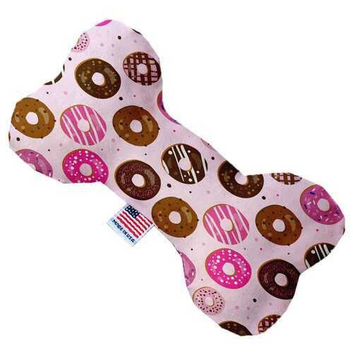 Pink Donuts 8 inch Bone Dog Toy