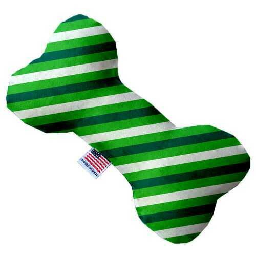 St. Patrick&#39;s Stripes 10 inch Bone Dog Toy