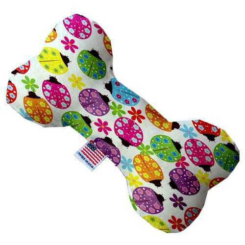 Bright Ladybugs 6 inch Bone Dog Toy