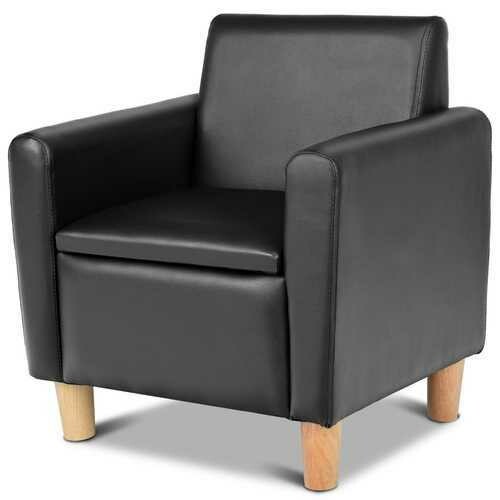 Single Kids Sofa Armrest Chair w/ Storage Box