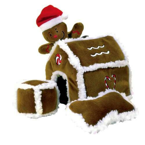 Gingerbread House Plush Puzzle Toy