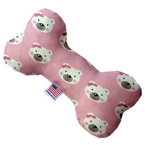 Pink Bears and Bows 8 inch Bone Dog Toy