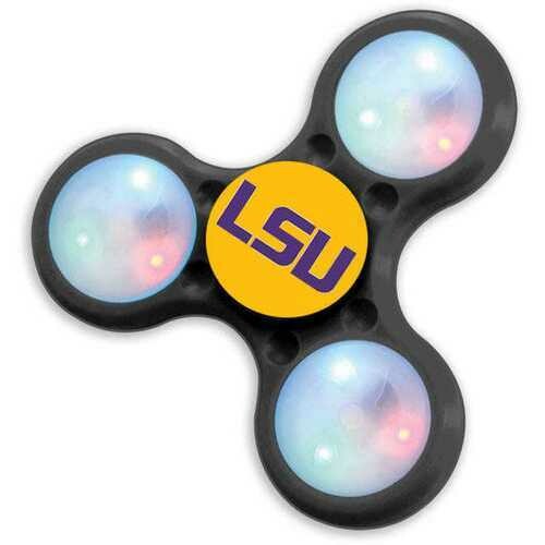 LED Light Up NCAA Louisiana State University LSU Multicolor Tri EDC Fidget Spinner