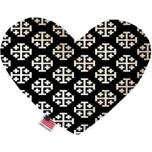 Jerusalem Cross 6 inch Heart Dog Toy
