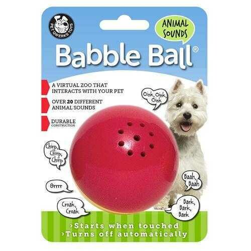 Pet Qwerks Animal Sounds Babble Ball Dog Toy