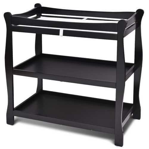 Sleigh Style Baby Changing Table Nursery Diaper Station