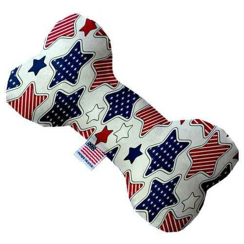 Patriotic Stars 6 Inch Bone Dog Toy