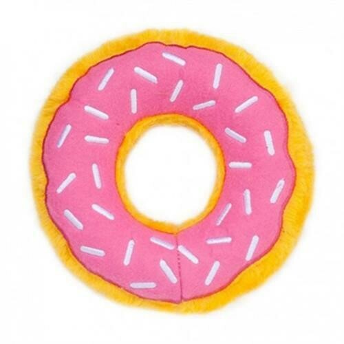 ZippyPaws Donutz Dog Toy - Strawberry