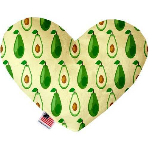 Avocado Paradise 6 Inch Heart Dog Toy