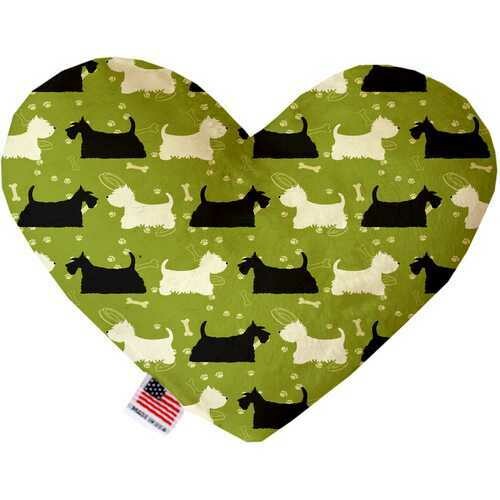 Scottie and Westie 8 inch Heart Dog Toy