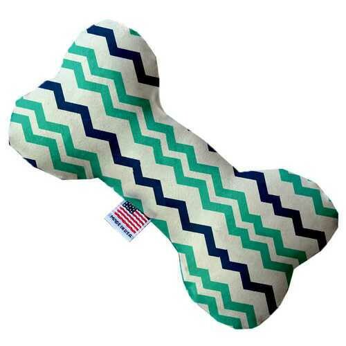 Aquatic Chevron 10 Inch Bone Dog Toy