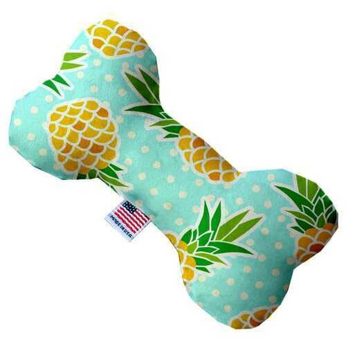 Pineapples and Polka Dots 6 inch Bone Dog Toy