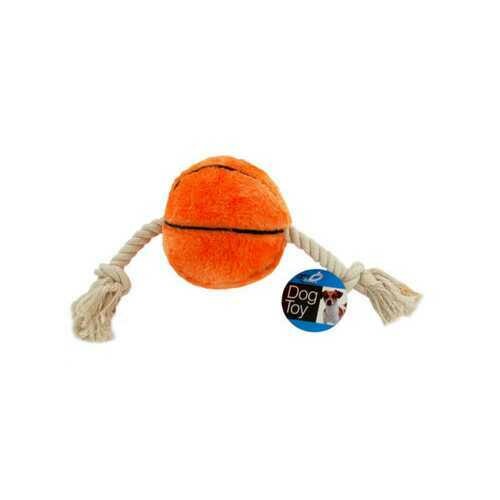 Sports Theme Plush Dog Rope Toy ( Case of 4 )