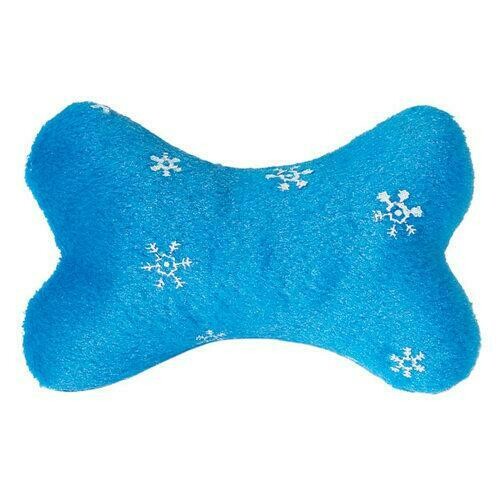 Zanies Blizzard Bones Dog Toy - Blue