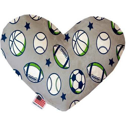 Sports and Stars 6 Inch Heart Dog Toy