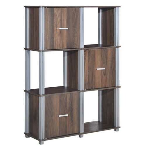 3 Tiers 6 Cubes Storage Cabinet Shelf  Bookcase