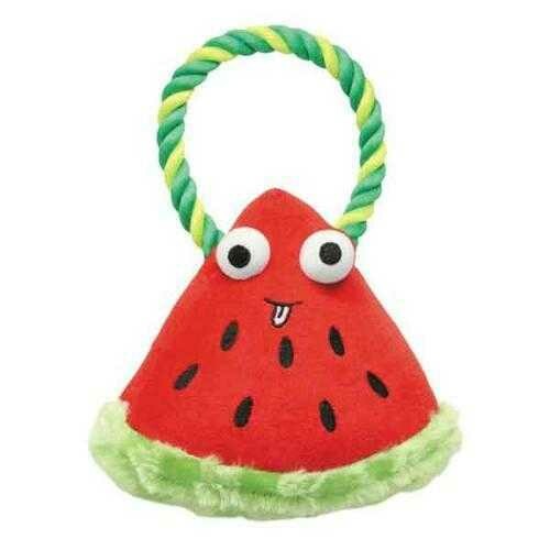 Grriggles Happy Fruit Rope Tug Dog Toy - Watermelon