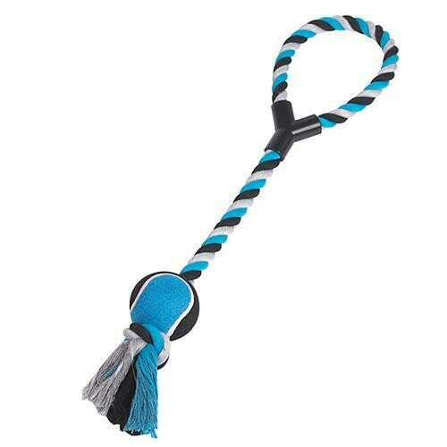 Zanies Tennis Toss Dog Toy - Blue