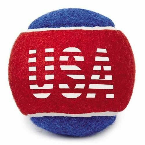 Grriggles Stars and Stripes Tennis Balls Dog Toy