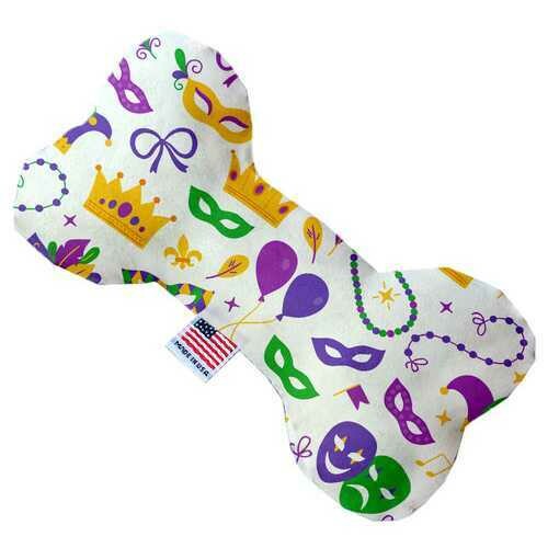 Mardi Gras Masks 6 inch Bone Dog Toy