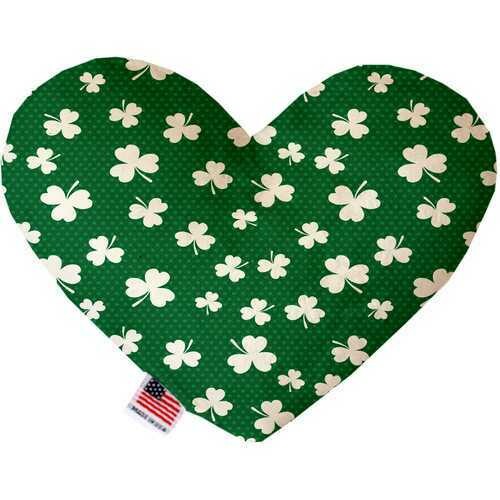 Shamrock 6 inch Heart Dog Toy