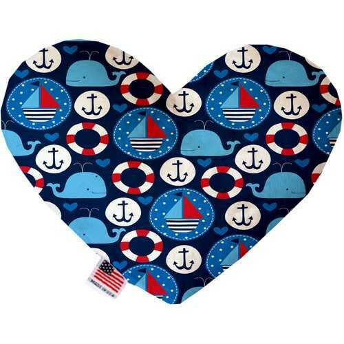 Anchors Away 8 inch Heart Dog Toy