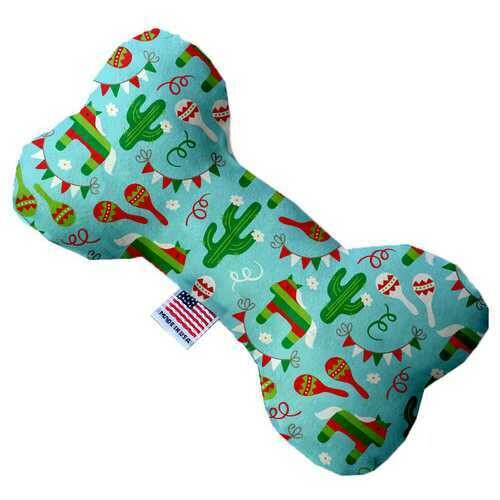 Turquoise Fiesta 8 inch Bone Dog Toy
