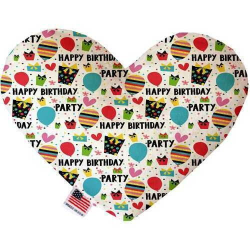 Happy Birthday 8 inch Heart Dog Toy