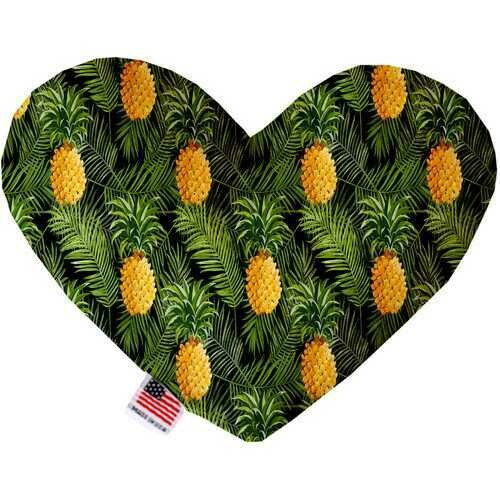 Pineapples in Paradise 6 Inch Heart Dog Toy