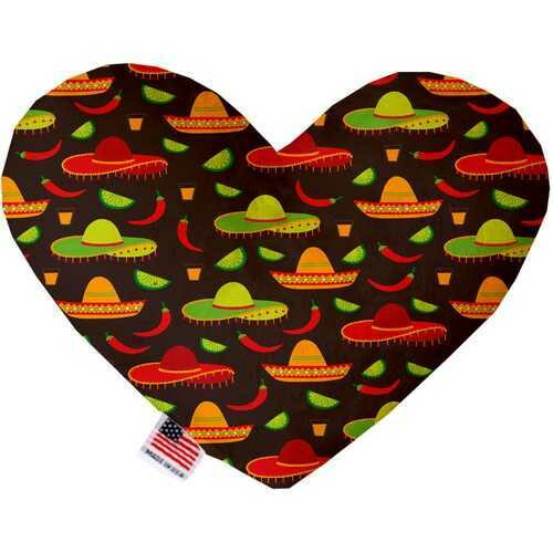 Sombreros 6 inch Heart Dog Toy