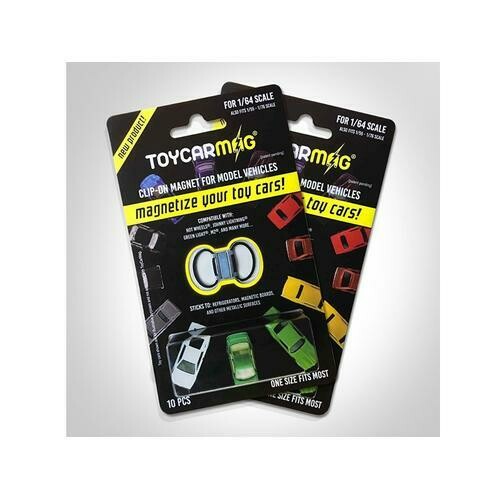10pc Clip-On Magnets Clip and Display 1/64 Scale Model Cars by Toyscarmag