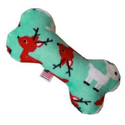 Christmas bone plush pet toys christmas