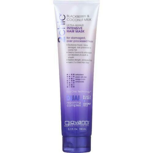 Giovanni Hair Care Products Hair Mask - 2Chic - Repairing Intensive - Blackberry and Coconut Milk - 5.1 oz - 1 each