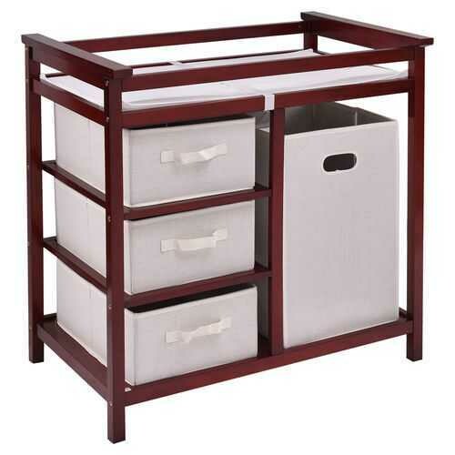 Infant Baby Changing Table with 3 Baskets