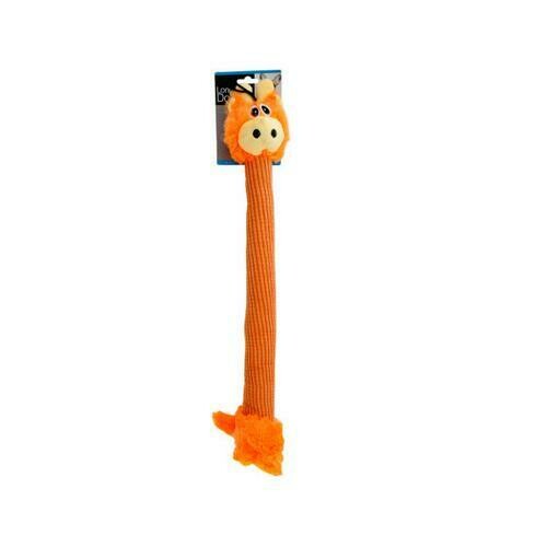 Long Body Giraffe Plush Dog Toy ( Case of 1 )