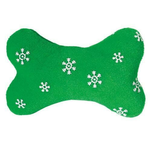 Zanies Blizzard Bones Dog Toy - Green