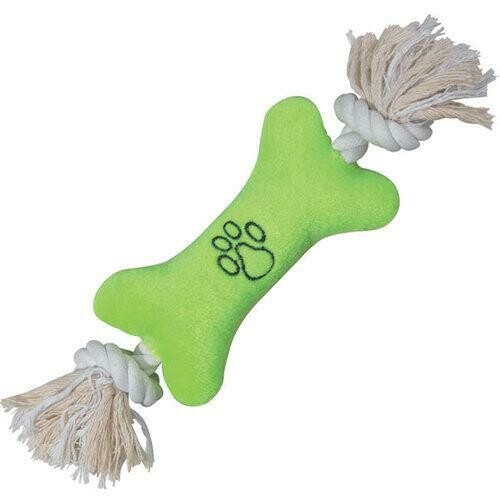 Zanies Bone Tugger Dog Toy - Green