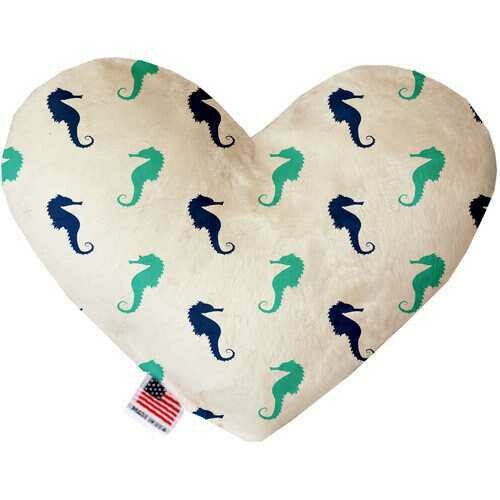 Seahorses 8 Inch Heart Dog Toy