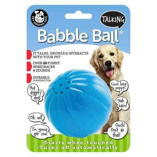 Pet Qwerks Talking Babble Ball Dog Toy