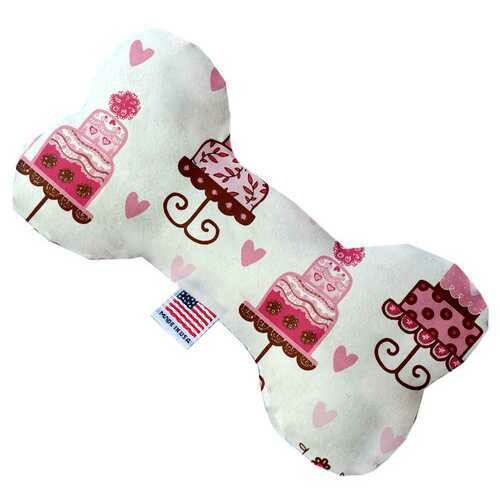 Pink Fancy Cakes 10 inch Bone Dog Toy