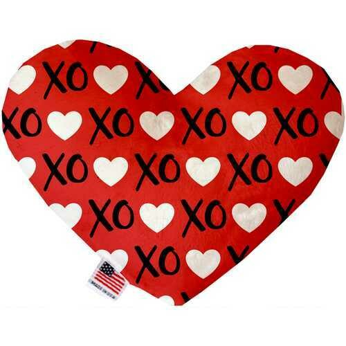Red XOXO 6 inch Heart Dog Toy