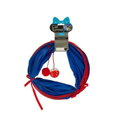 Cat Tunnel with Dangle Toys ( Case of 4 )