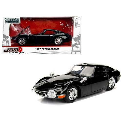 1967 Toyota 2000GT Coupe Black &quot;JDM Tuners&quot; 1/24 Diecast Model Car by Jada
