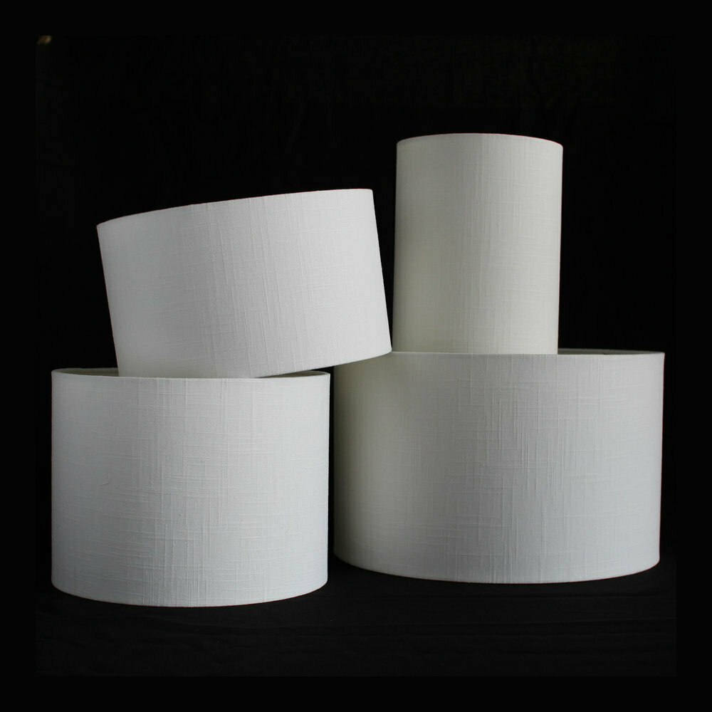 White Textured Linen Shade- Custom Montreal Design