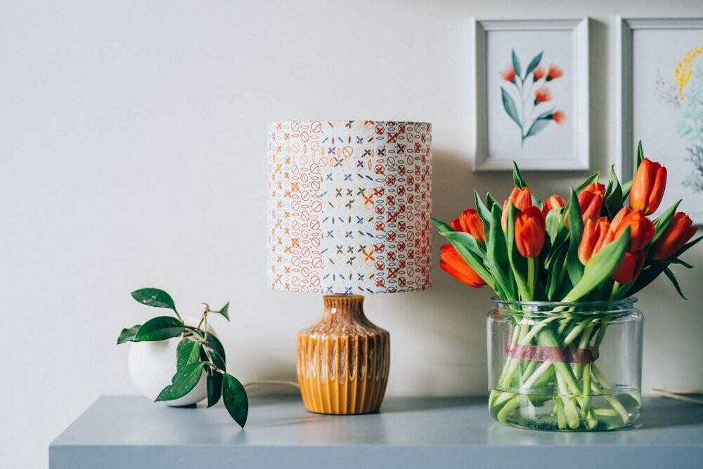 Handcrafted Linen Cotton Lampshade in Alleys | Dawn- Custom Montreal Design