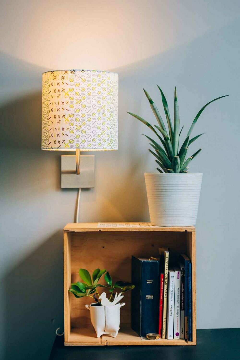 Handcrafted Linen Cotton Lampshade in Alleys | Dusk- Custom Montreal Design