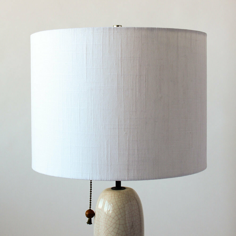 White Textured Linen Shade- Custom Montreal Design